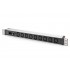 Digitus Socket strip with aluminum profile, 9-way, IEC C14 input