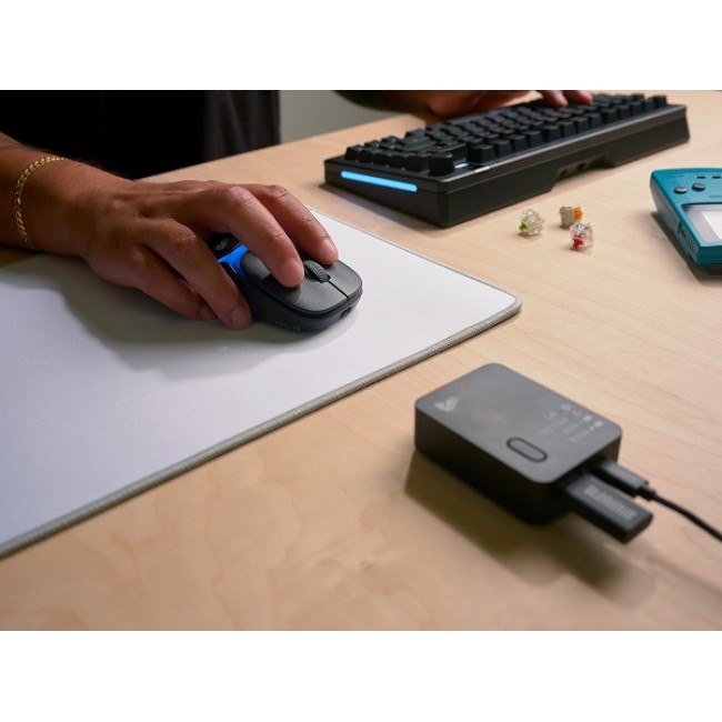 Glorious Gaming Model O3 Wireless Gaming Mouse - InfinitePlay Swappable Battery System, 8k Polling, 130M Click Optical Switches, Ultralight 66g, 30K DPI Optical Sensor, RGB - Black