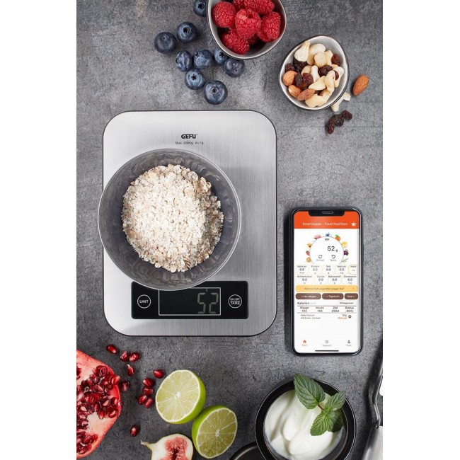 GEFU SCORE Stainless steel Countertop Rectangle Electronic kitchen scale GEFU SCORE Stainless steel Countertop Rectangle Electronic kitchen scale