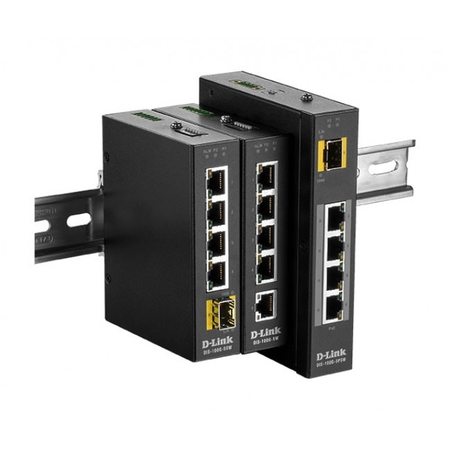 D-Link DIS 100G 5W Unmanaged L2 Gigabit Ethernet (10/100/1000) Black D-Link DIS 100G 5W Unmanaged L2 Gigabit Ethernet (10/100/1000) Black