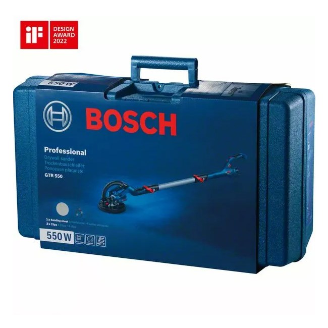 Bosch 500 Series GTR 550 Drywall sander 910 RPM Black, Blue, White 500 W Bosch 500 Series GTR 550 Drywall sander 910 RPM Black, Blue, White 500 W