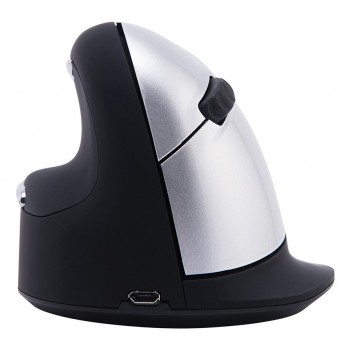 R-Go Tools Ergonomic mouse R-Go HE Break with break software, large (hand size 185 mm), left-handed, Bluetooth, black