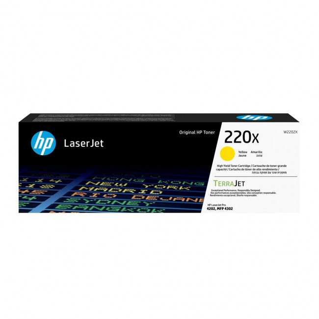 HP 220X Yellow Original LaserJet Toner Cartridge HP 220X Yellow Original LaserJet Toner Cartridge