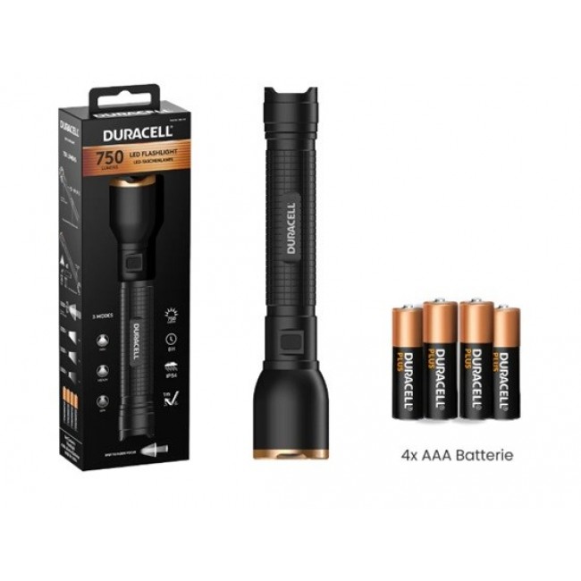 Duracell DF750 Flashlight black Duracell DF750 Flashlight black