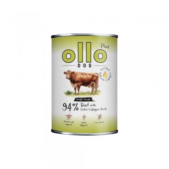 OLLO Plus Collagen Mono Beef - wet dog food - 800g