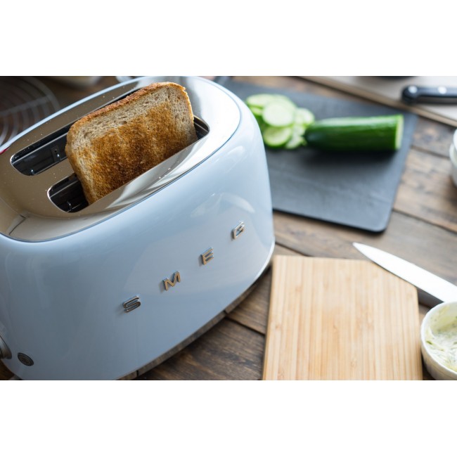 Smeg 50's Style Toaster TSF01PBEU Pastel Blue