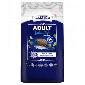 BALTICA Excellent Sensitive Baltic fish Medium breed Mono - dry dog food - 12kg