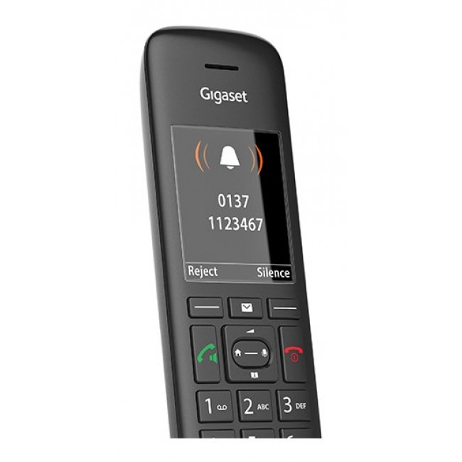 Gigaset C570HX Analog/DECT telephone Caller ID Black