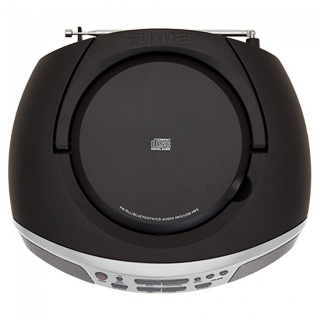 Aiwa BBTU-400SL portable stereo system Analog & digital 6 W FM Silver MP3 playback