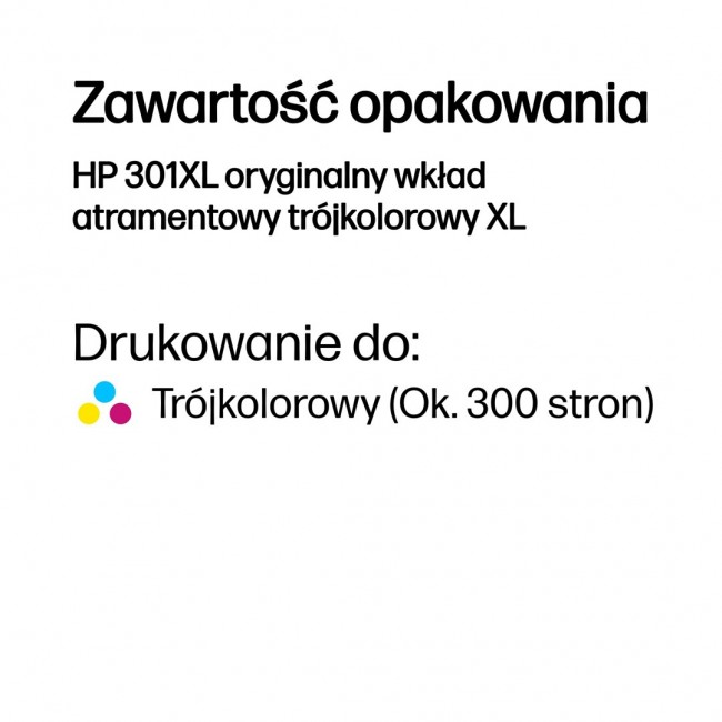 HP 301XL High Yield Tri-color Original Ink Cartridge
