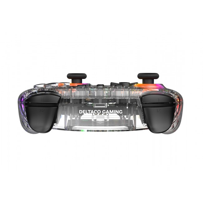 Deltaco Gaming GAM-198-T Gaming Controller Transparent Bluetooth/USB Gamepad Nintendo Switch, Nintendo Switch 2, Nintendo Switch OLED, Android, PC Deltaco Gaming GAM-198-T Gaming Controller Transparent Bluetooth/USB Gamepad Nintendo Switch, Nintendo Switch 2, Nintendo Switch OLED, Android, PC