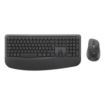 Logitech Signature Comfort Plus Combo MK880 for Business keyboard Mouse included Universal USB + Bluetooth QWERTZ German Graphite