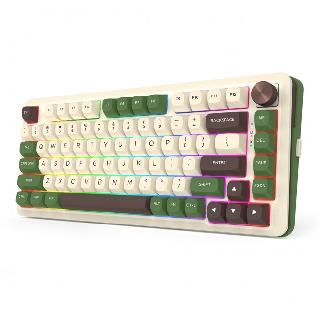 REDRAGON K681CGC-RGB-PRO Cyrus keyboard USB + RF Wireless + Bluetooth White, Green