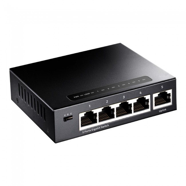 Cudy GS105 network switch Gigabit Ethernet (10/100/1000) Black