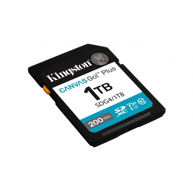 Kingston Technology Canvas Go! Plus 1TB SDXC Canvas Go Plus Gen4 200MB/s C10 UHS-I U3 V30 Kingston Technology Canvas Go! Plus 1TB SDXC Canvas Go Plus Gen4 200MB/s C10 UHS-I U3 V30