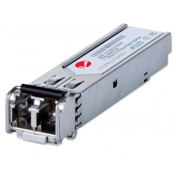 Intellinet Transceiver Module Optical, Gigabit Fiber SFP Mini-GBIC, 1000Base-Lx (LC) Single-Mode Port, 20km, Wavelength 1310nm, Ethernet, Fibre, MSA Compliant, Equivalent to Cisco GLC-LH-SM, Three Year Warranty