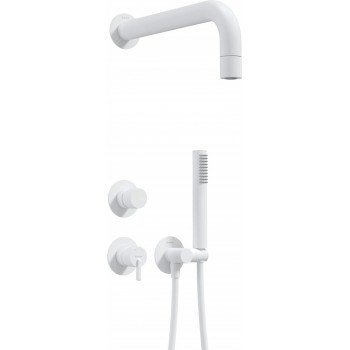 Concealed shower set with hand shower