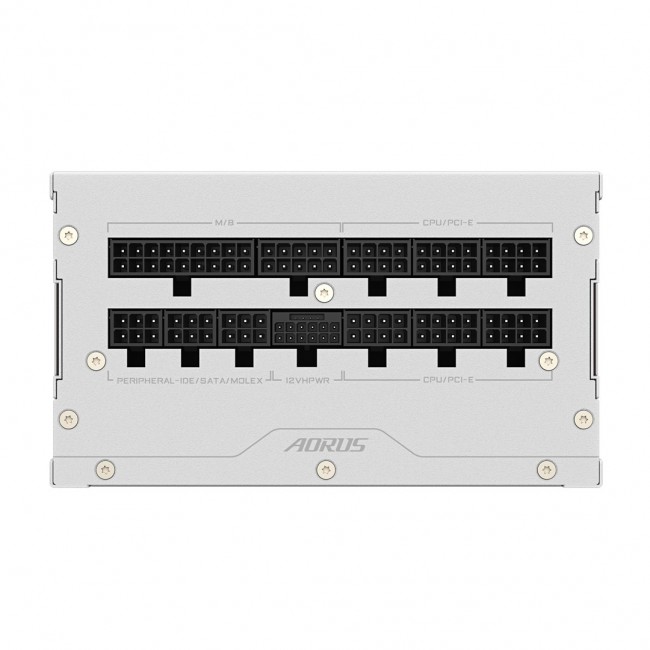 GIGABYTE AORUS ELITE P850W ICE Power Supply - PCIe 5.0, 80 PLUS Platinum, Fully Modular Design, 120mm Fan, ATX 3.0 compatible, EU Plug GIGABYTE AORUS ELITE P850W ICE Power Supply - PCIe 5.0, 80 PLUS Platinum, Fully Modular Design, 120mm Fan, ATX 3.0 compatible, EU Plug