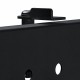 Ergo Office desk divider / organizer, max load 10kg, white board, width 1116mm, black, ER-301 B