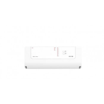 Wireless relay on DIN rail blue