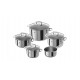 Set of 5 Zwilling Quadro pots