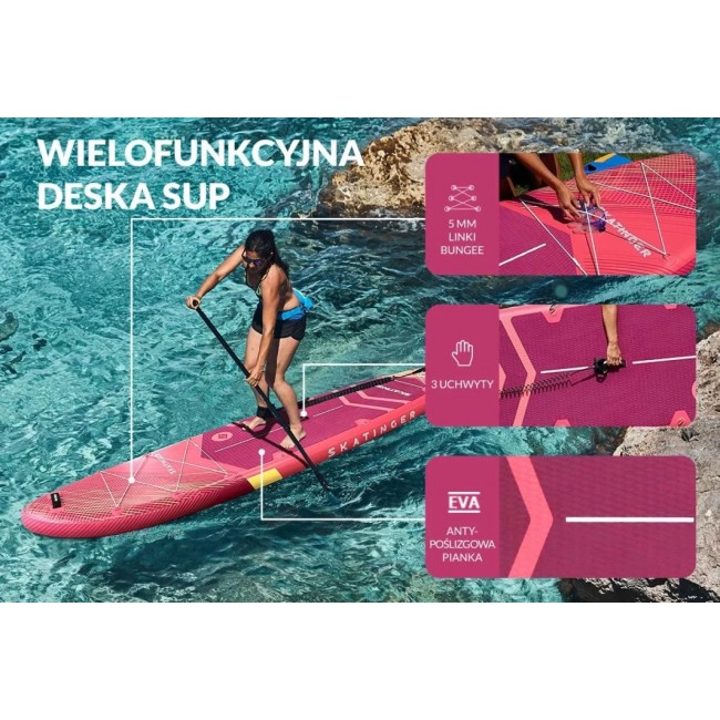 SKATINGER Prana Meteor Red SUP Board 350x89x15 cm