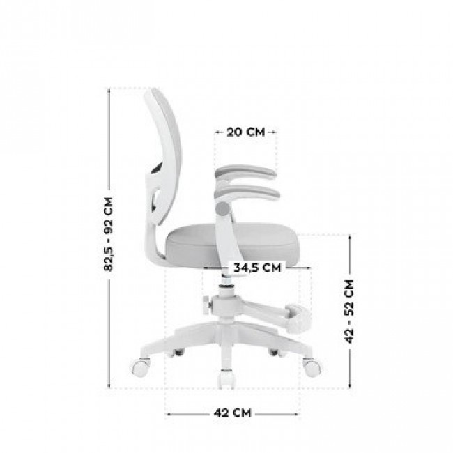 Junior 3.1 Grey swivel chair Junior 3.1 Grey swivel chair
