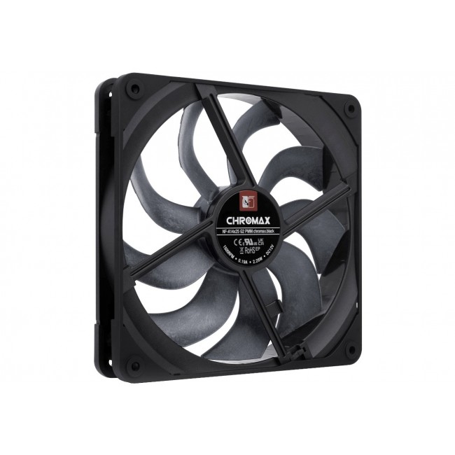 NF-A14x25 G2 PWM chromax.black - next-gen 140mm fan (black)