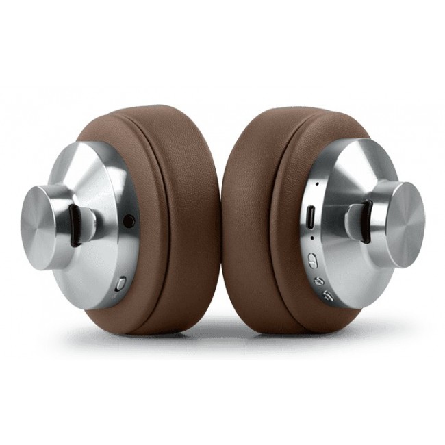 Muse M-298 SBR headphones/headset Wired & Wireless Head-band Calls/Music Bluetooth Brown, Silver