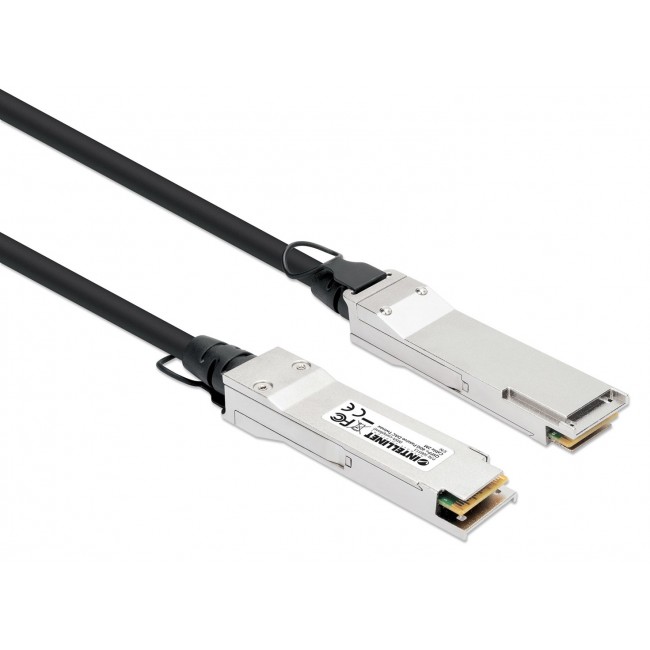 Intellinet 2m 40G QSFP+ Passive Direct Attach Copper Twinax Cable 30AWG MSA QSFP-H40G-CU2M compatible