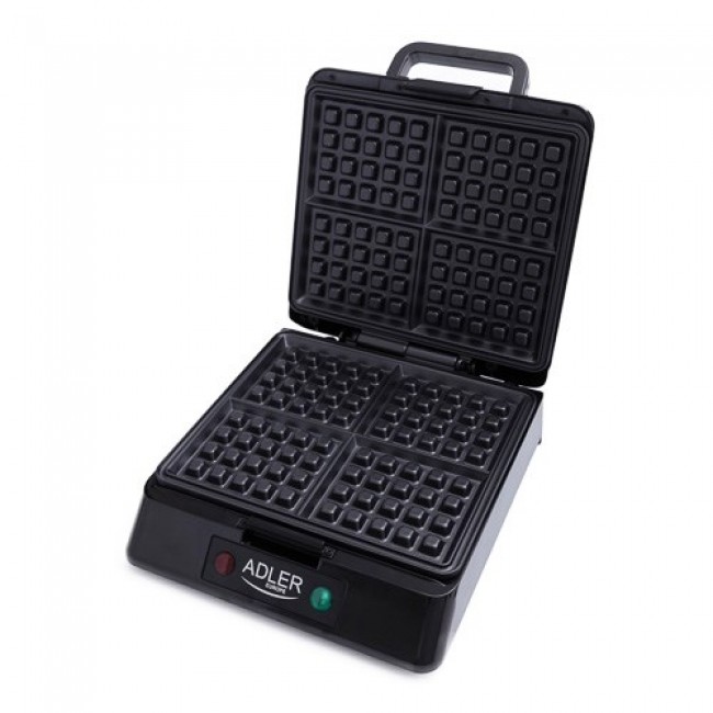 Adler AD 3036 waffle iron 4 waffle(s) Black,Grey 1500 W