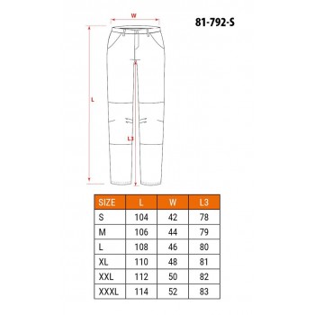 NEO tools 81-792-S protective trousers Yellow