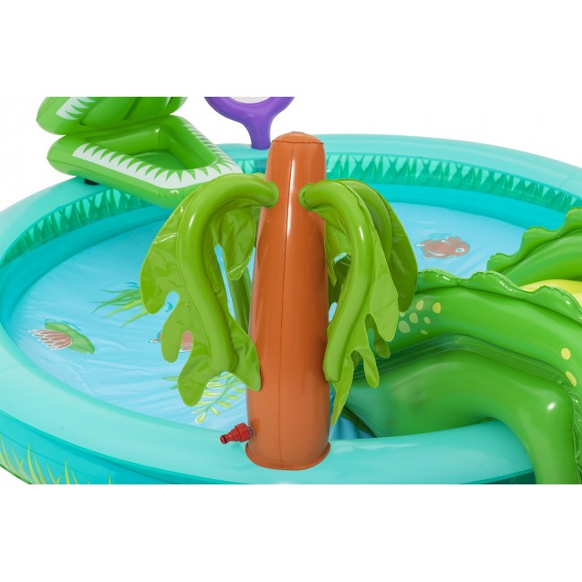 Bestway Crocodile Cove Kids Inflatable Water Play Center and Pool 2.24 m x 1.81 m x 72 cm