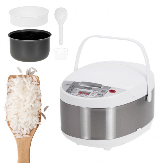 Adler AD 6420 Multi-cooker 6 in 1 3.25 L silver, white