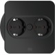 Bachmann 946.101 socket-outlet 2 x Type F Stainless steel Bachmann 946.101 socket-outlet 2 x Type F Stainless steel