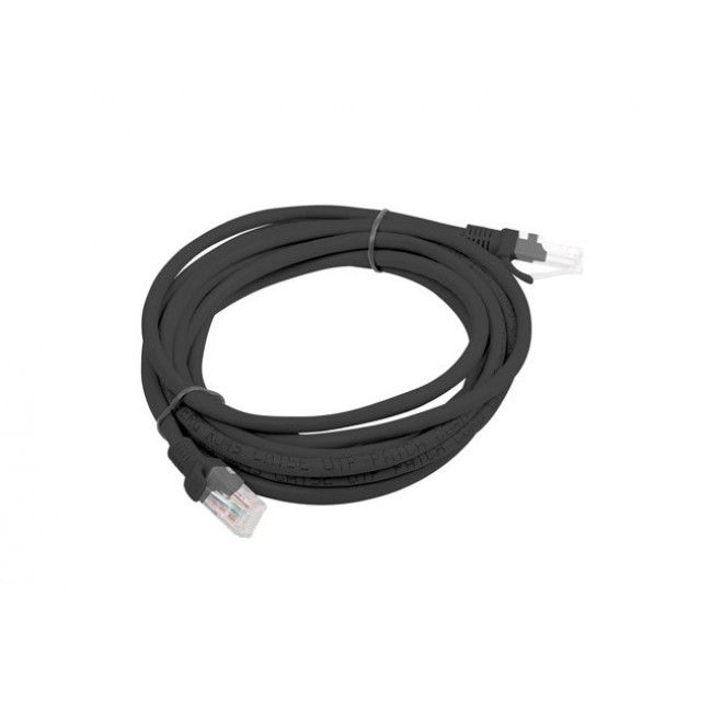 Patchcord UTP Lanberg PCU6-10CC-0300-BK (RJ45 - RJ45 3m U/UTP 6 black color)