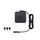 ASUS U65W-01 Universal Mini Mulit-tips Adaptor power adapter/inverter Indoor/outdoor 65 W Black ASUS U65W-01 Universal Mini Mulit-tips Adaptor power adapter/inverter Indoor/outdoor 65 W Black