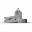 Lindy USB Port Blocker - Pack of 4, Colour Code: Pink Lindy USB Port Blocker - Pack of 4, Colour Code: Pink
