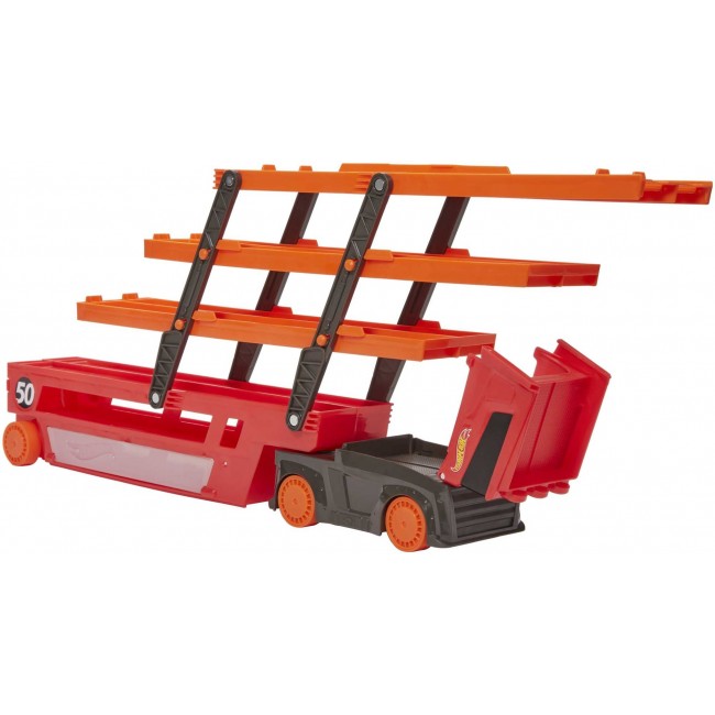 Hot Wheels City Mega Hauler with Storage for up to 50 1:64 scale cars ages 3 and older