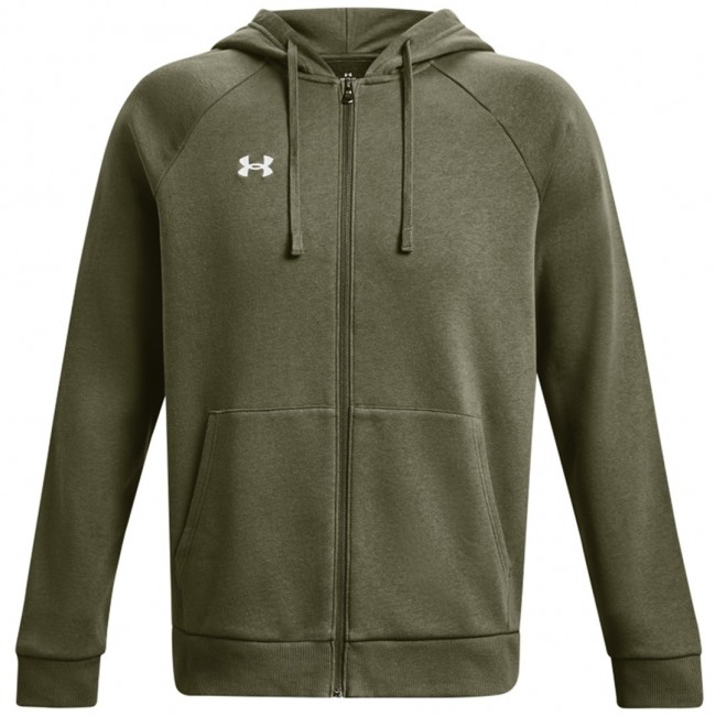 Under Armour Men's Rival Fleece FZ Hoodie Khaki 1379767 390 Under Armour Men's Rival Fleece FZ Hoodie Khaki 1379767 390