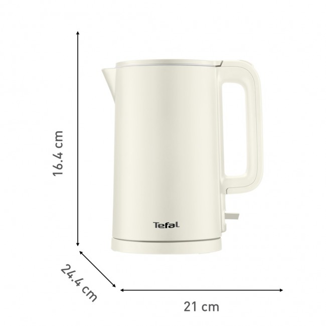 Tefal Thermo Protect KO140AE0 electric kettle 1.5 L 1500 W White Tefal Thermo Protect KO140AE0 electric kettle 1.5 L 1500 W White