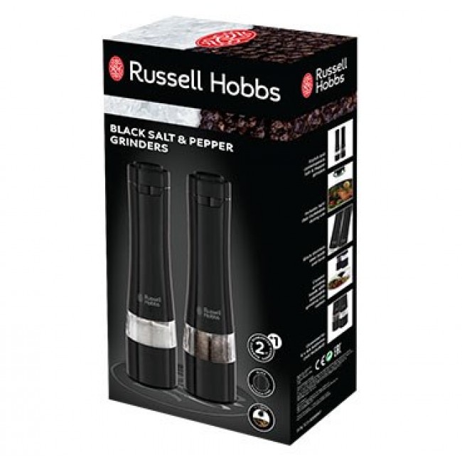 Russell Hobbs 28010-56 seasoning shaker Black Salt & pepper shaker set Russell Hobbs 28010-56 seasoning shaker Black Salt & pepper shaker set