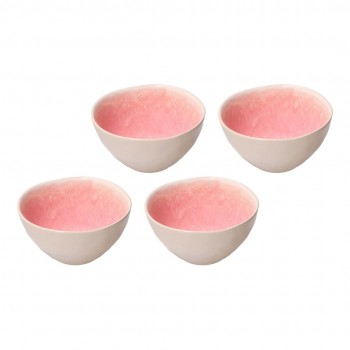 ROSE&TULIPANI CONCERTO FUSE ROSA Set of 4 medium bowls 15 cm