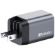 Verbatim GNC-35 GaN Charger 35W with 1 x USB-C PD 35W / 1 x USB-A QC 3.0 (EU/UK/US) Verbatim GNC-35 GaN Charger 35W with 1 x USB-C PD 35W / 1 x USB-A QC 3.0 (EU/UK/US)