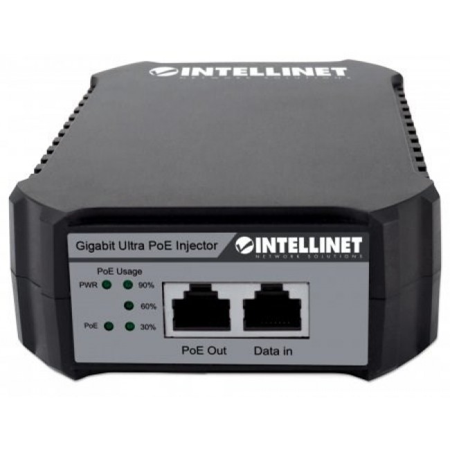 Intellinet Gigabit PoE++ Injector, One 95 W Port, IEEE 802.3bt (4PPoE) Compliant, Plastic Housing, Wall-mount Option Intellinet Gigabit PoE++ Injector, One 95 W Port, IEEE 802.3bt (4PPoE) Compliant, Plastic Housing, Wall-mount Option
