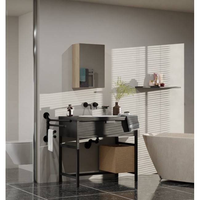 Topeshop POLA 1DL SONOMA bathroom storage cabinet Oak, Wood