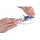 Nail clippers with magnifying glass