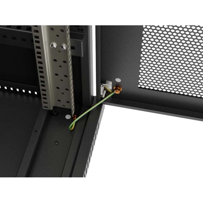 Lanberg FF01-6624-23BL rack cabinet 24U Freestanding rack Black