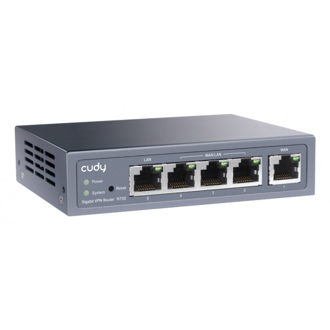 Cudy Gigabit Multi-WAN VPN Router wired router Fast Ethernet, Gigabit Ethernet Grey