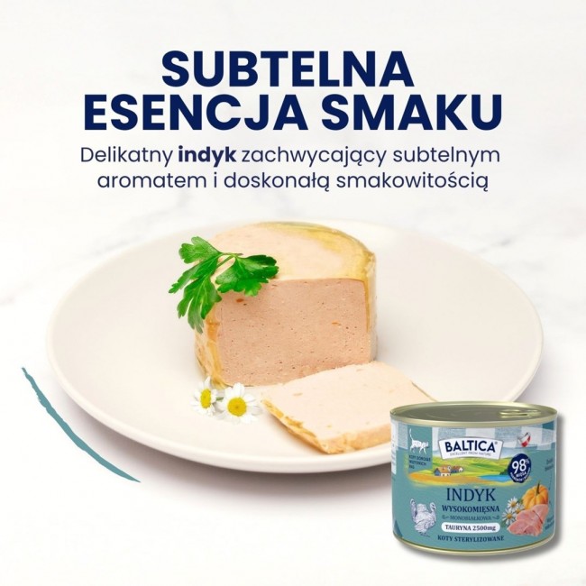 BALTICA Smaki region w Turkey Mono - wet cat food - 400g